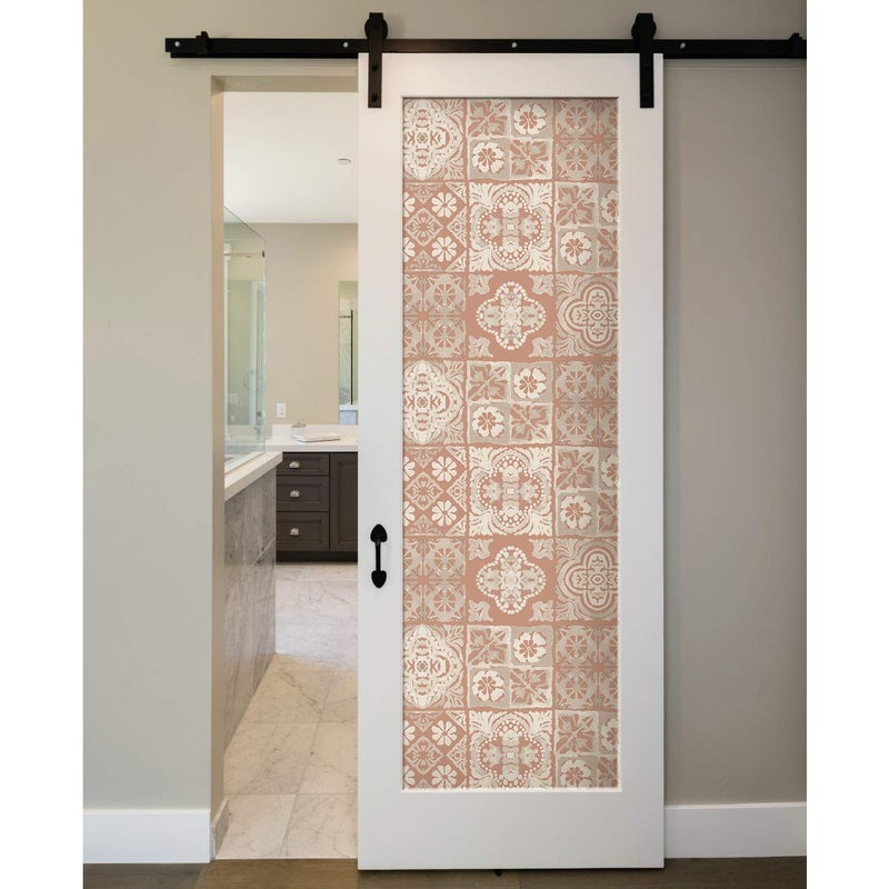 RoomMates RMK11647WP Marrakesh Clay Tile Peel and Stick Wallpaper, Large Sample - Image 3
